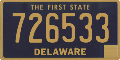 DE license plate 726533