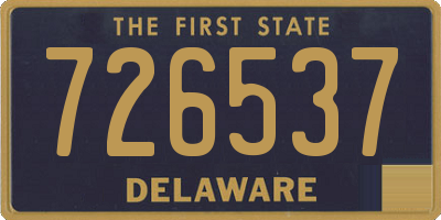 DE license plate 726537