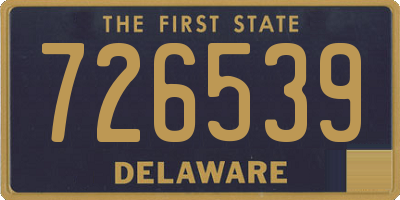 DE license plate 726539