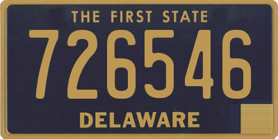 DE license plate 726546