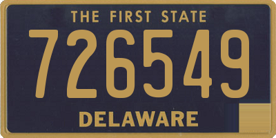 DE license plate 726549