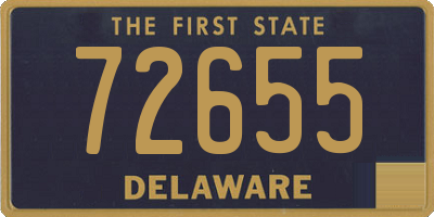 DE license plate 72655
