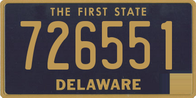 DE license plate 726551