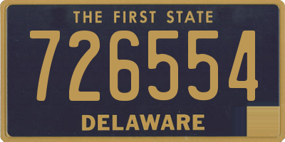 DE license plate 726554