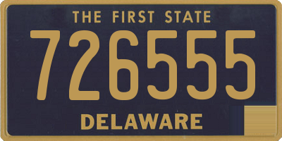 DE license plate 726555