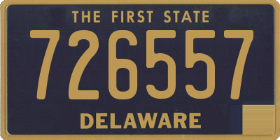 DE license plate 726557