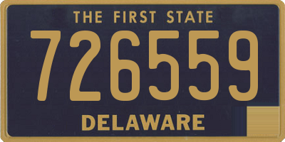 DE license plate 726559