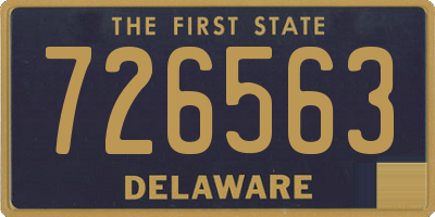DE license plate 726563