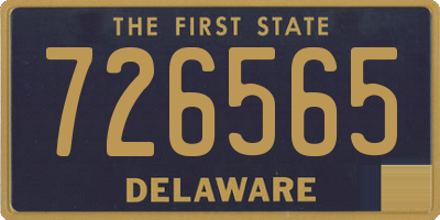 DE license plate 726565