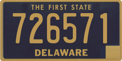 DE license plate 726571