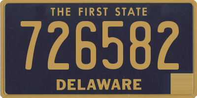 DE license plate 726582