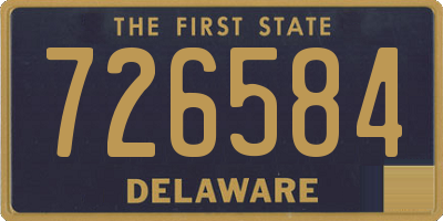 DE license plate 726584
