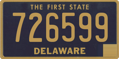 DE license plate 726599