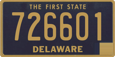 DE license plate 726601