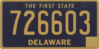 DE license plate 726603