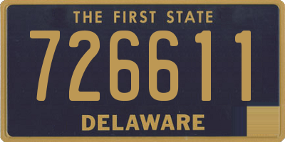 DE license plate 726611