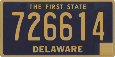 DE license plate 726614