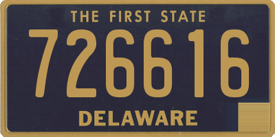 DE license plate 726616