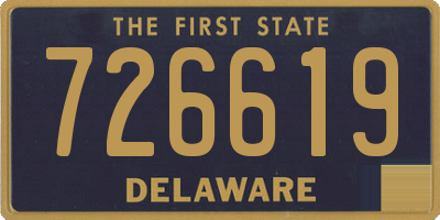 DE license plate 726619