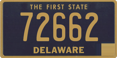 DE license plate 72662
