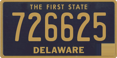 DE license plate 726625