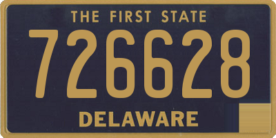 DE license plate 726628
