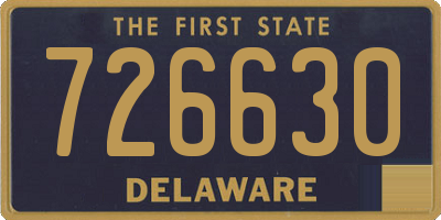DE license plate 726630