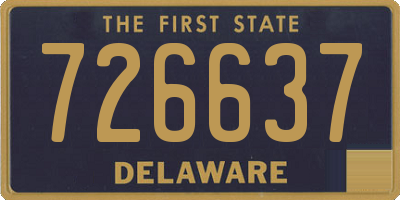 DE license plate 726637