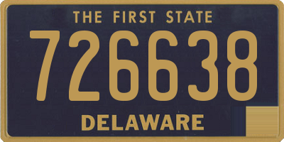 DE license plate 726638