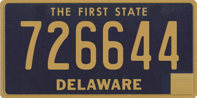 DE license plate 726644