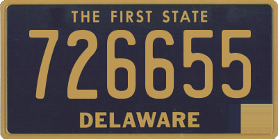 DE license plate 726655