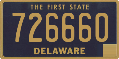 DE license plate 726660