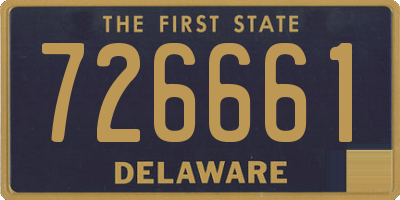 DE license plate 726661