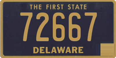 DE license plate 72667