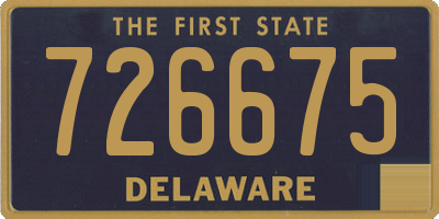 DE license plate 726675
