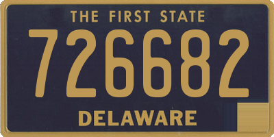 DE license plate 726682