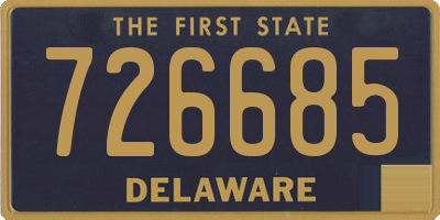 DE license plate 726685