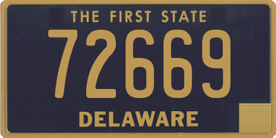 DE license plate 72669