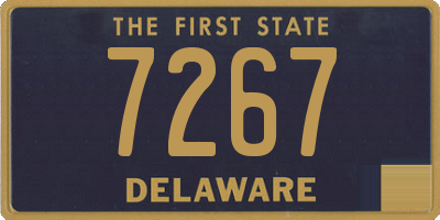 DE license plate 7267