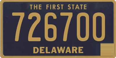 DE license plate 726700