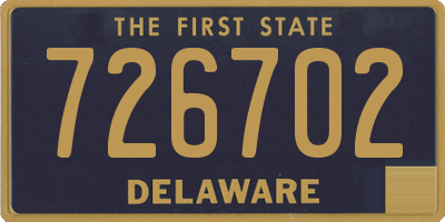 DE license plate 726702
