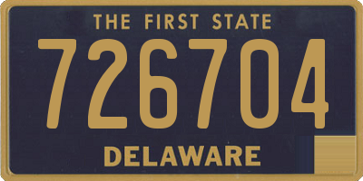 DE license plate 726704