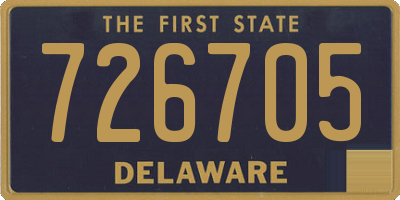 DE license plate 726705