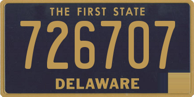 DE license plate 726707