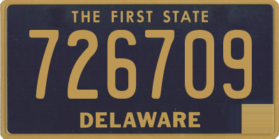 DE license plate 726709