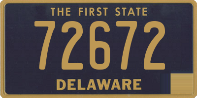 DE license plate 72672