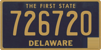 DE license plate 726720