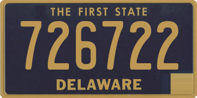 DE license plate 726722