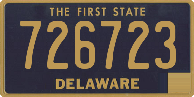 DE license plate 726723