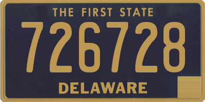 DE license plate 726728